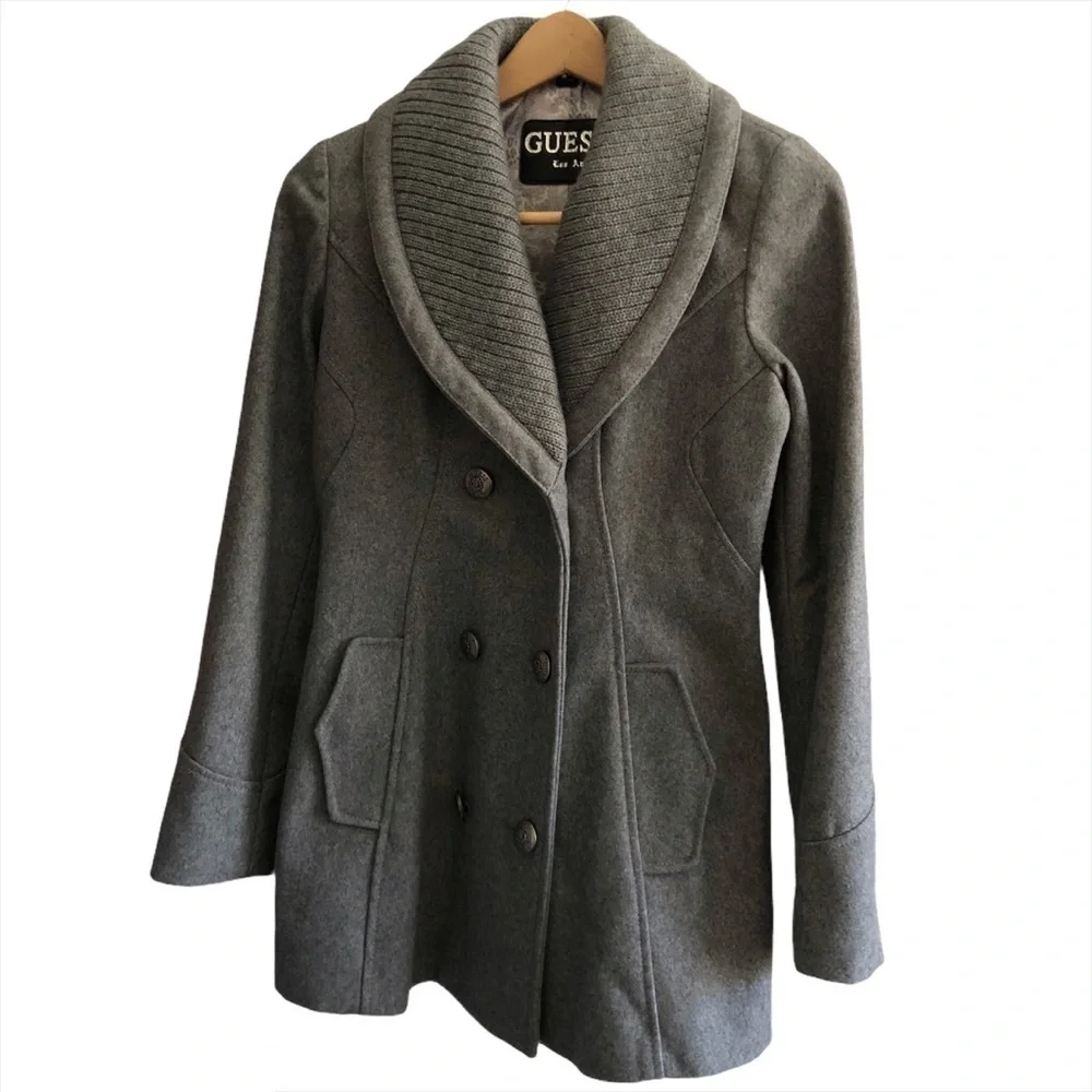 Guess Los Angles 1981 wool blend coat